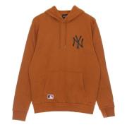 Yankees Logo Hoodie Sweatshirt New Era , Brown , Heren