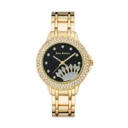 Gouden Metalen Horloge Quartz Analoog Juicy Couture , Yellow , Dames