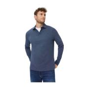 Lange mouw polo donkerblauw Brax , Blue , Heren