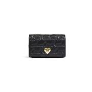 Stijlvolle Polyethyleen Handtas Dames Collectie Love Moschino , Black ...