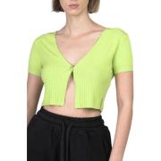 Stijlvolle korte mouw vest Hinnominate , Green , Dames