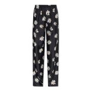 Zijden broek Moschino , Black , Dames