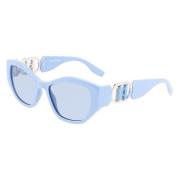 Blauwe Injectie Zonnebril Karl Lagerfeld , Blue , Dames