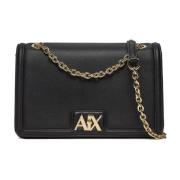 Gestructureerde polyurethaan handtas voor vrouwen Armani Exchange , Bl...