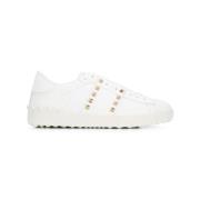 Witte platte schoenen met Rockstud-versiering Valentino Garavani , Whi...