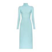 Turtleneck jurk Alaïa , Blue , Dames