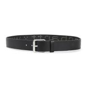 Zwart Zilver Script Studs Riem Carhartt Wip , Black , Heren