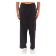 Zwarte losse trackpants met 3 strepen Y-3 , Black , Heren