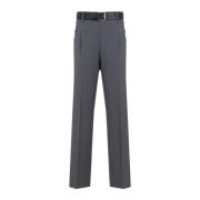 Grijze elegante katoenen broek Moschino , Gray , Dames