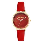 Rode Polipriel Horloge, Gouden Kast Juicy Couture , Red , Dames