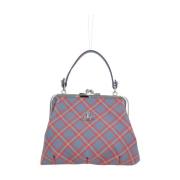 Tartan Eco-lederen Handtas met Kettingriem Vivienne Westwood , Multico...