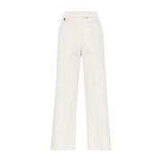 Beige Broek Elegante Stijl Brunello Cucinelli , Beige , Dames