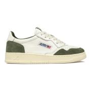 Tricolor Suède Medalist Sneakers Autry , Green , Heren