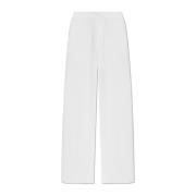 Wijde geplooide broek Dsquared2 , White , Dames