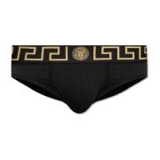 Katoenen slips Versace , Black , Heren