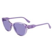 Paarse gespoten zonnebril Karl Lagerfeld , Purple , Dames