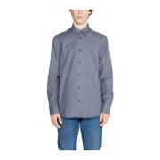 Klassiek Katoenen Shirt Heren Collectie Armani Exchange , Blue , Heren