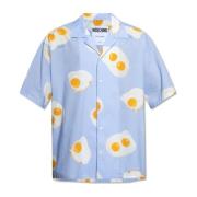 Gedrukt shirt Moschino , Blue , Heren