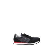 Polyester Sneakers met 3cm Hak Armani Exchange , Black , Heren