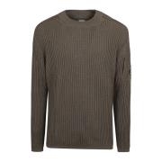 Luxe Merinowol Ronde Hals Sweater C.p. Company , Gray , Heren