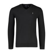 Zwarte V-hals trui Polo Ralph Lauren , Black , Heren