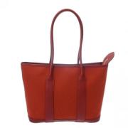 Pre-owned Canvas shoulder-bags Hermès Vintage , Orange , Dames