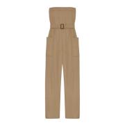 Dames Jumpsuit Mode Saint Laurent , Beige , Dames