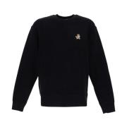 Vos Katoenen Sweatshirt Maison Kitsuné , Black , Heren