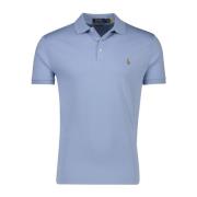 Lichtblauw poloshirt met korte mouwen Polo Ralph Lauren , Blue , Heren