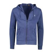 Blauwe Katoenen Vest met Rits Polo Ralph Lauren , Blue , Heren