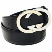 Pre-owned Leather belts Gucci Vintage , Black , Heren