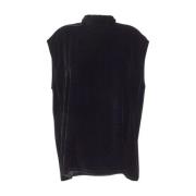 Zijde Viscose T Top Rick Owens , Black , Dames