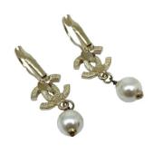 Pre-owned Pearl chanel-jewelry Chanel Vintage , Yellow , Dames