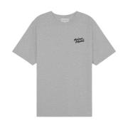 Katoenen Logo T-Shirt Maison Kitsuné , Gray , Heren