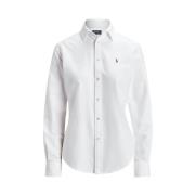 Wit Overhemd met Lange Mouwen Polo Ralph Lauren , White , Dames