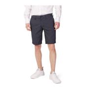 Blauwe Katoenen Bermuda Shorts Armani Exchange , Blue , Heren