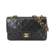 Pre-owned Leather chanel-bags Chanel Vintage , Black , Dames