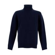 Wollen Turtleneck Sweater Seven Gauge , Blue , Heren