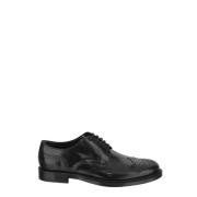 Leren Derby Schoen Tod's , Black , Heren