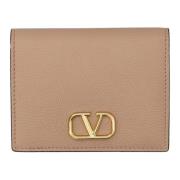 Vlogo Signature Flap Franse Portemonnee Valentino Garavani , Brown , D...