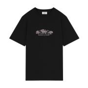 Katoenen Logo T-shirt Maison Kitsuné , Black , Heren