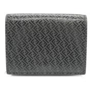 Pre-owned Leather wallets Fendi Vintage , Black , Dames