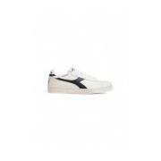 Leren Stoffen Sneaker Herencollectie Diadora , White , Heren