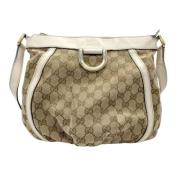 Pre-owned Canvas gucci-bags Gucci Vintage , Beige , Dames