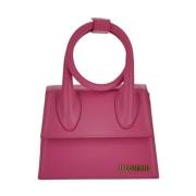 Leren Noeud Tas Jacquemus , Pink , Dames