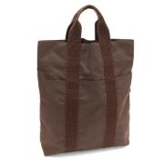 Pre-owned Canvas handbags Hermès Vintage , Brown , Dames