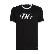 Zwarte T-shirts en Polos Dolce & Gabbana , Black , Heren