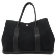 Pre-owned Canvas handbags Hermès Vintage , Black , Dames