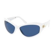 Resin Frame Zonnebril Ralph Lauren , White , Dames