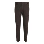 Elegante Bruine Broek voor Mannen Dondup , Brown , Heren